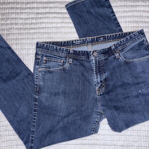 AG Adriano Goldschmied The Graduate Tailored Leg Denim Blue Size 38x32 USA